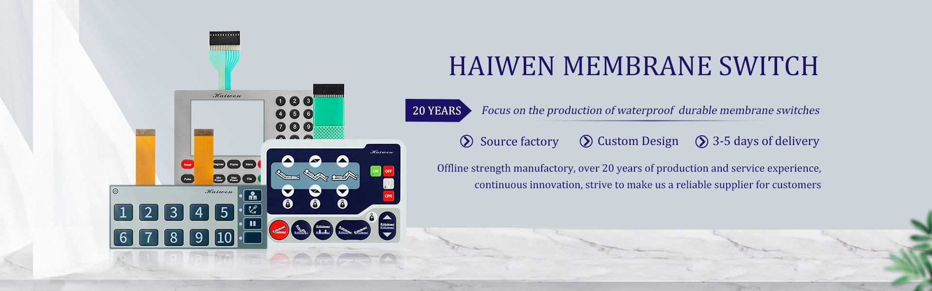 गुणवत्ता पीईटी सर्किट झिल्ली स्विच फैक्टरी